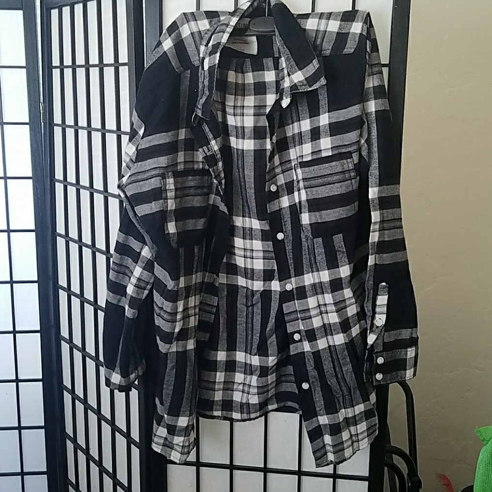 Plaid button up